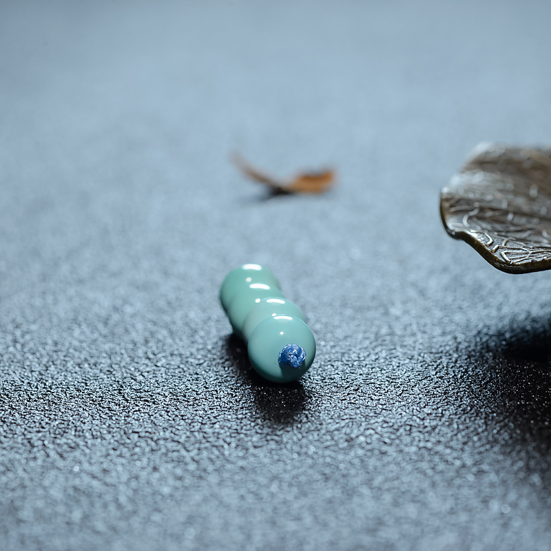 高瓷铁线蓝绿绿松石配件-红掌柜