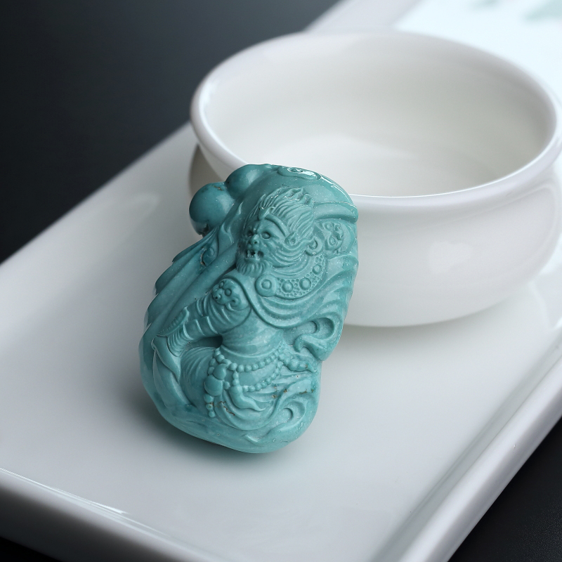 绿松石孙悟空吊坠 - 红掌柜