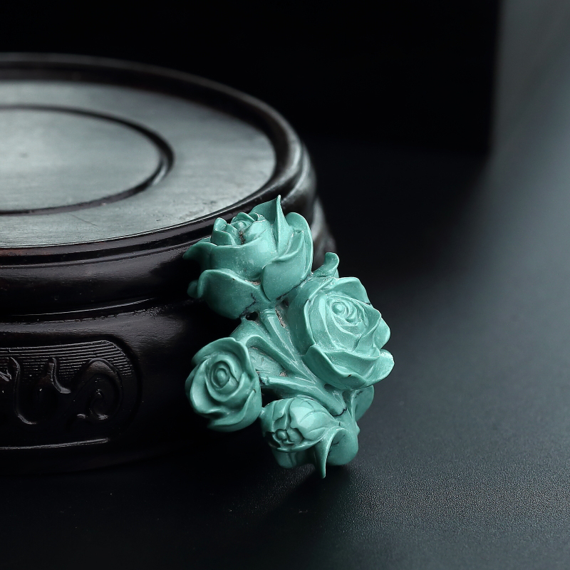 绿松石玫瑰花-红掌柜