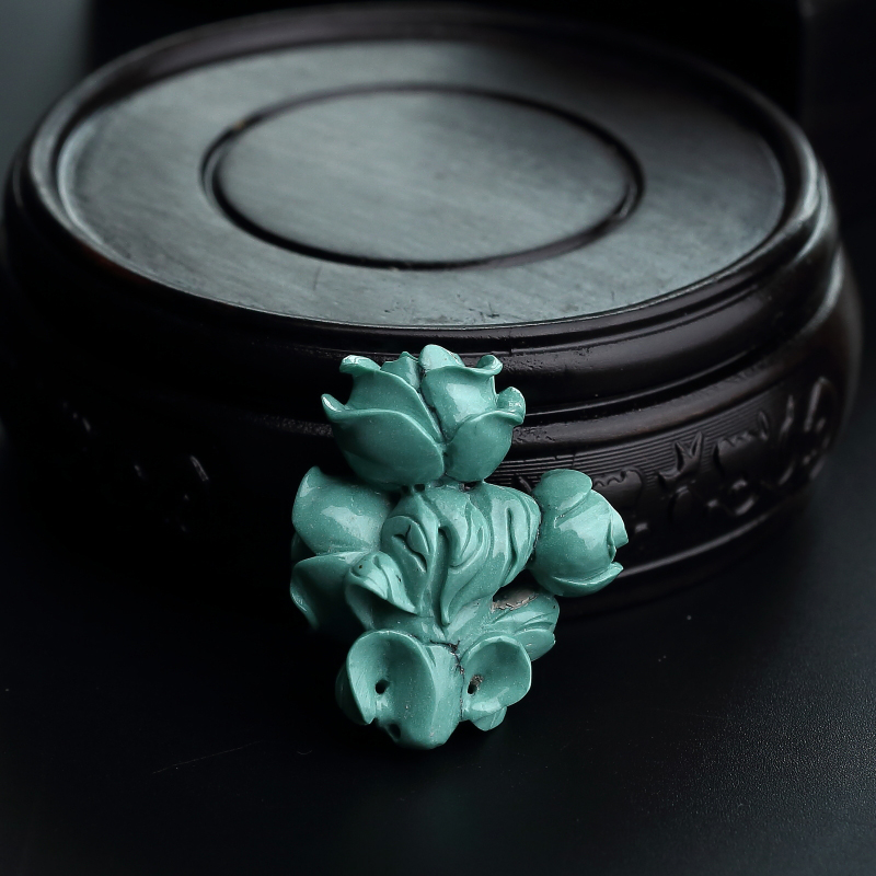 玫瑰花吊坠-红掌柜