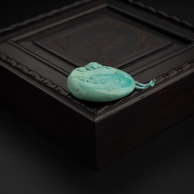 绿松石观音吊坠-红掌柜