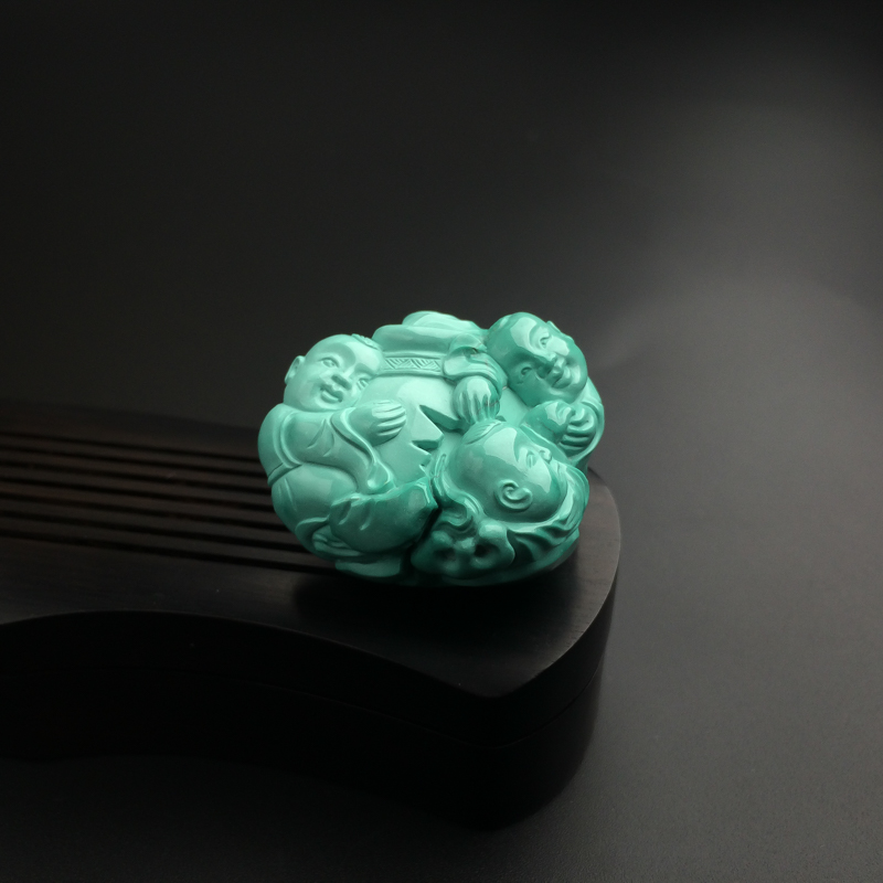 童子砸缸吊坠-红掌柜