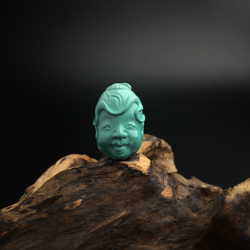 绿松石童子吊坠-红掌柜