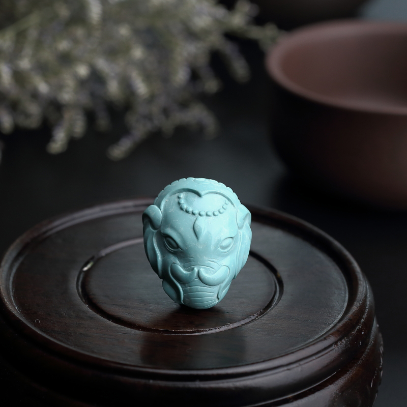 湖北绿松石象神吊坠-红掌柜