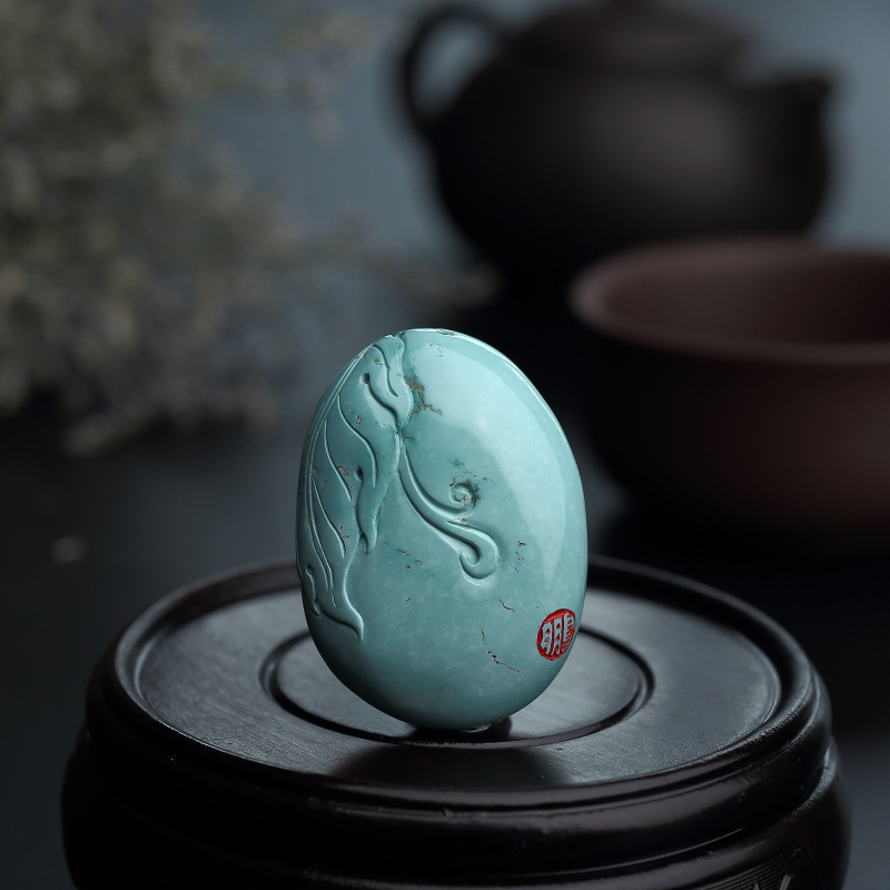 湖北绿松石吊坠-红掌柜