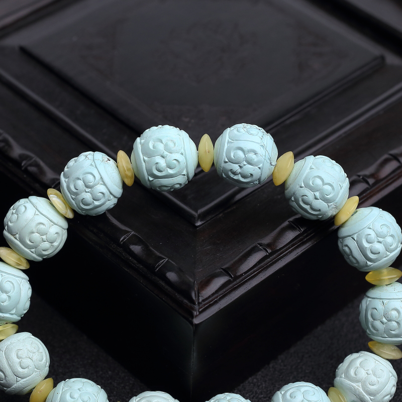 回纹珠单圈手串-红掌柜