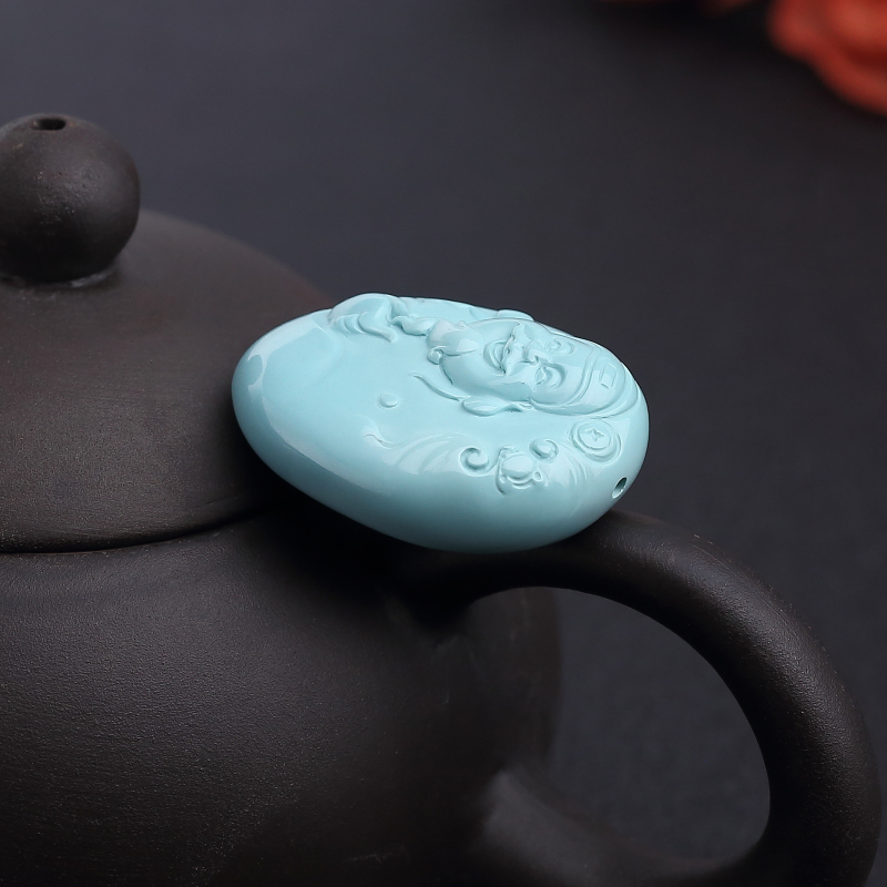 绿松石财神吊坠-红掌柜