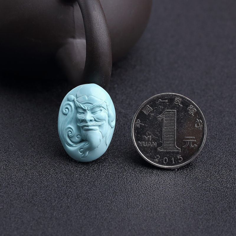 湖北绿松石诸葛亮吊坠-红掌柜