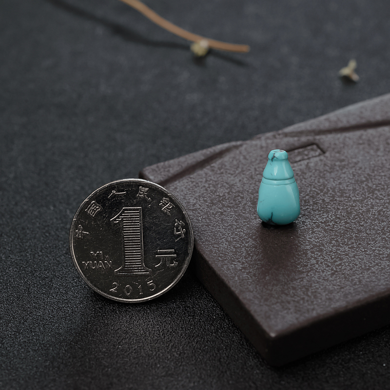 湖北绿松石佛头三通-红掌柜