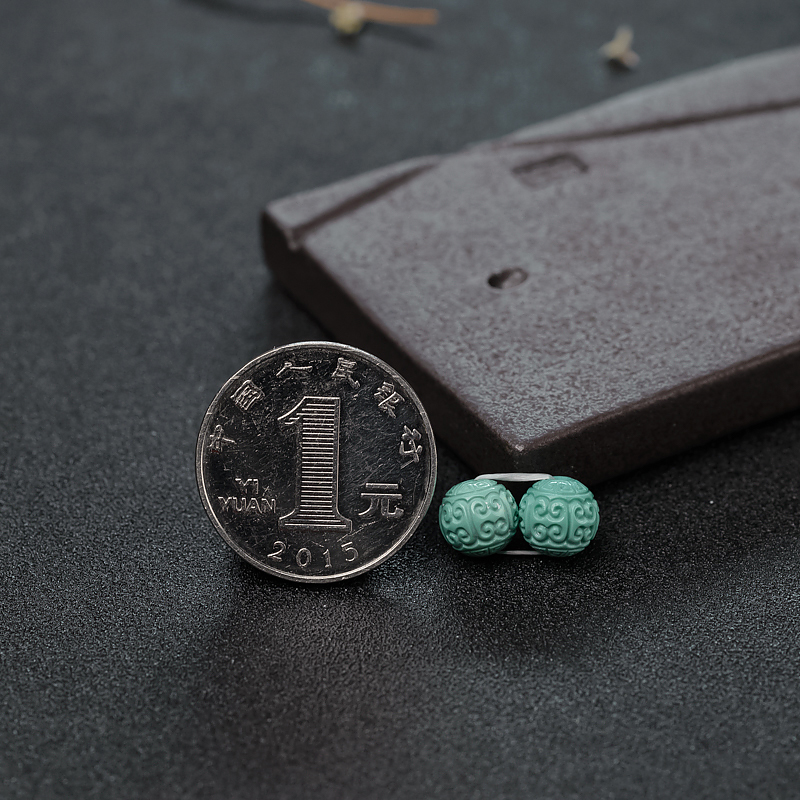 绿松石回纹对珠-红掌柜