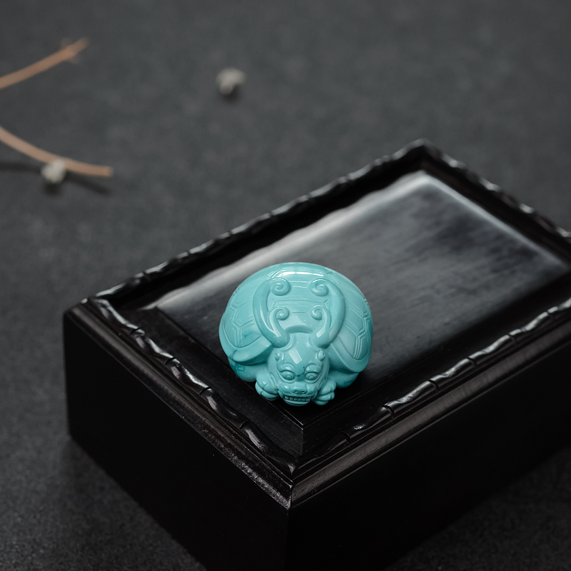 绿松石龙龟吊坠-红掌柜