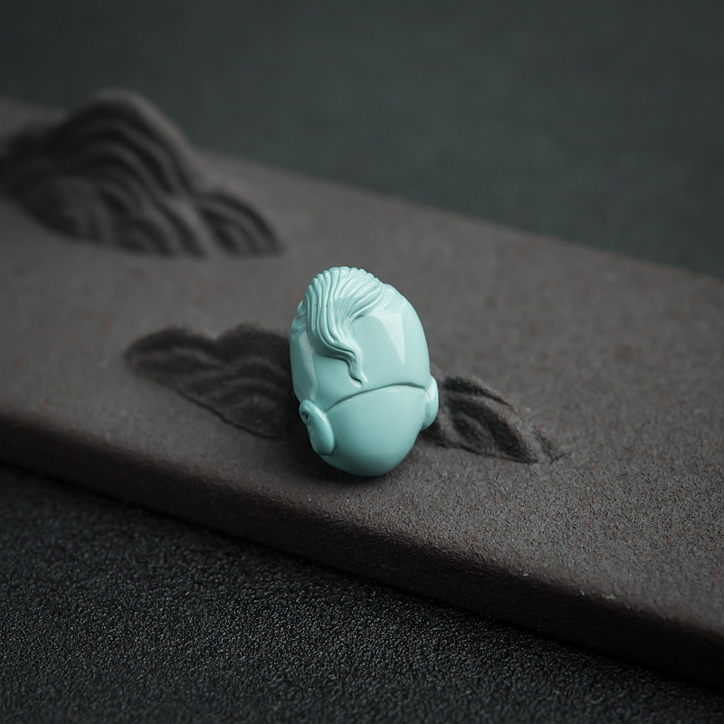 绿松石童子吊坠-红掌柜