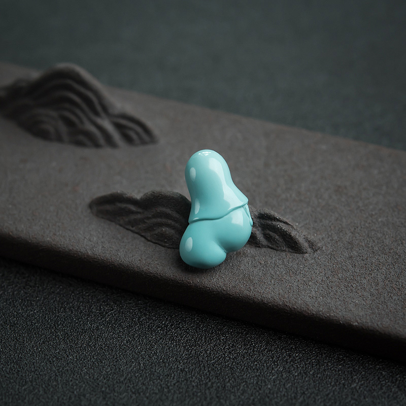 绿松石童子吊坠-红掌柜