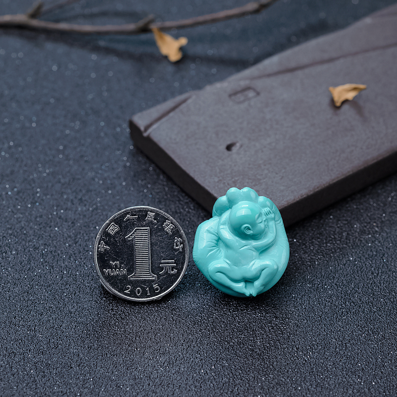 湖北绿松石守护吊坠-红掌柜