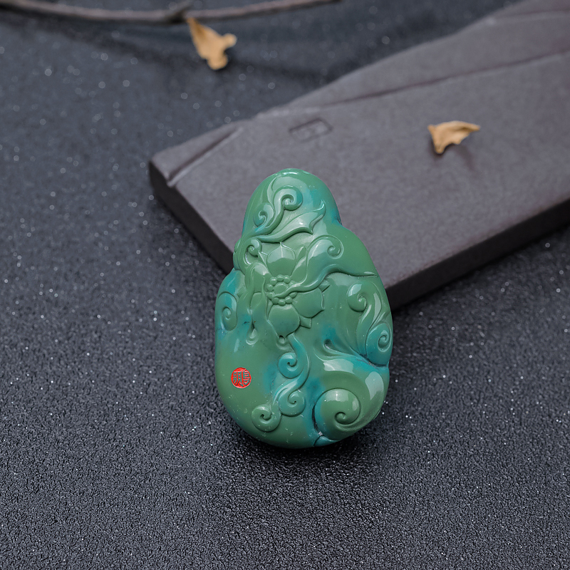 绿松石度母吊坠-红掌柜