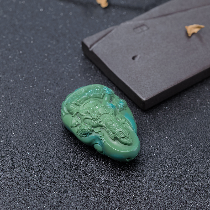 高瓷蓝绿绿松石度母-红掌柜