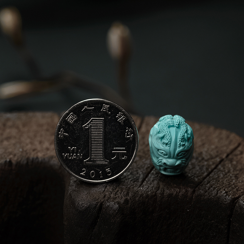 湖北天然绿松石戒面-红掌柜