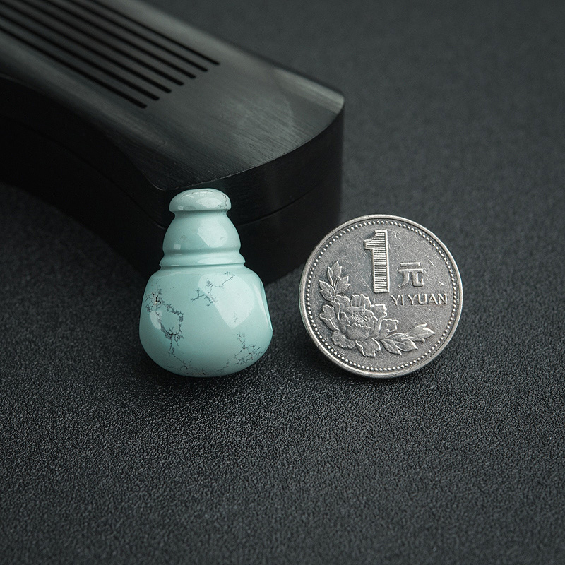 高瓷浅蓝绿松石三通-红掌柜