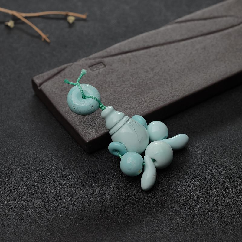 中高瓷浅蓝绿松石配件套装-红掌柜