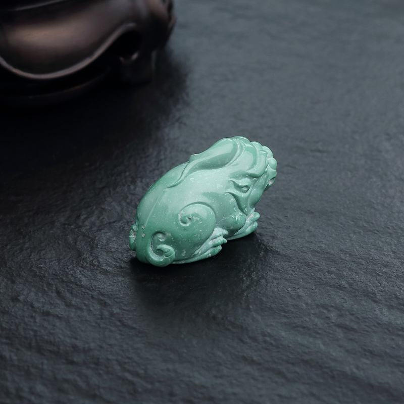 高瓷蓝绿绿松石貔貅-红掌柜