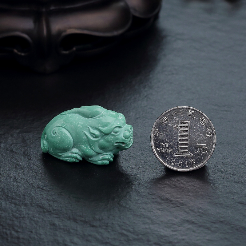 高瓷绿松石吊坠-红掌柜