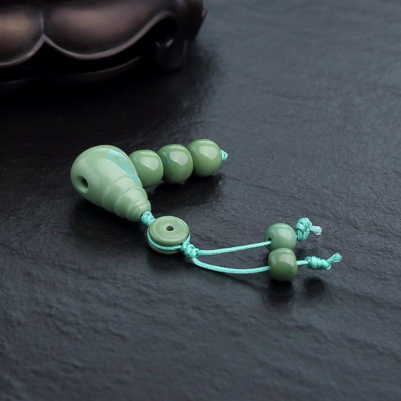 高瓷绿色绿松石套装-红掌柜