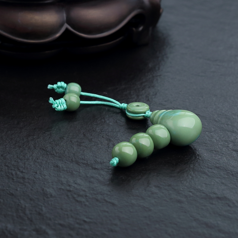 高瓷绿色绿松石配件-红掌柜