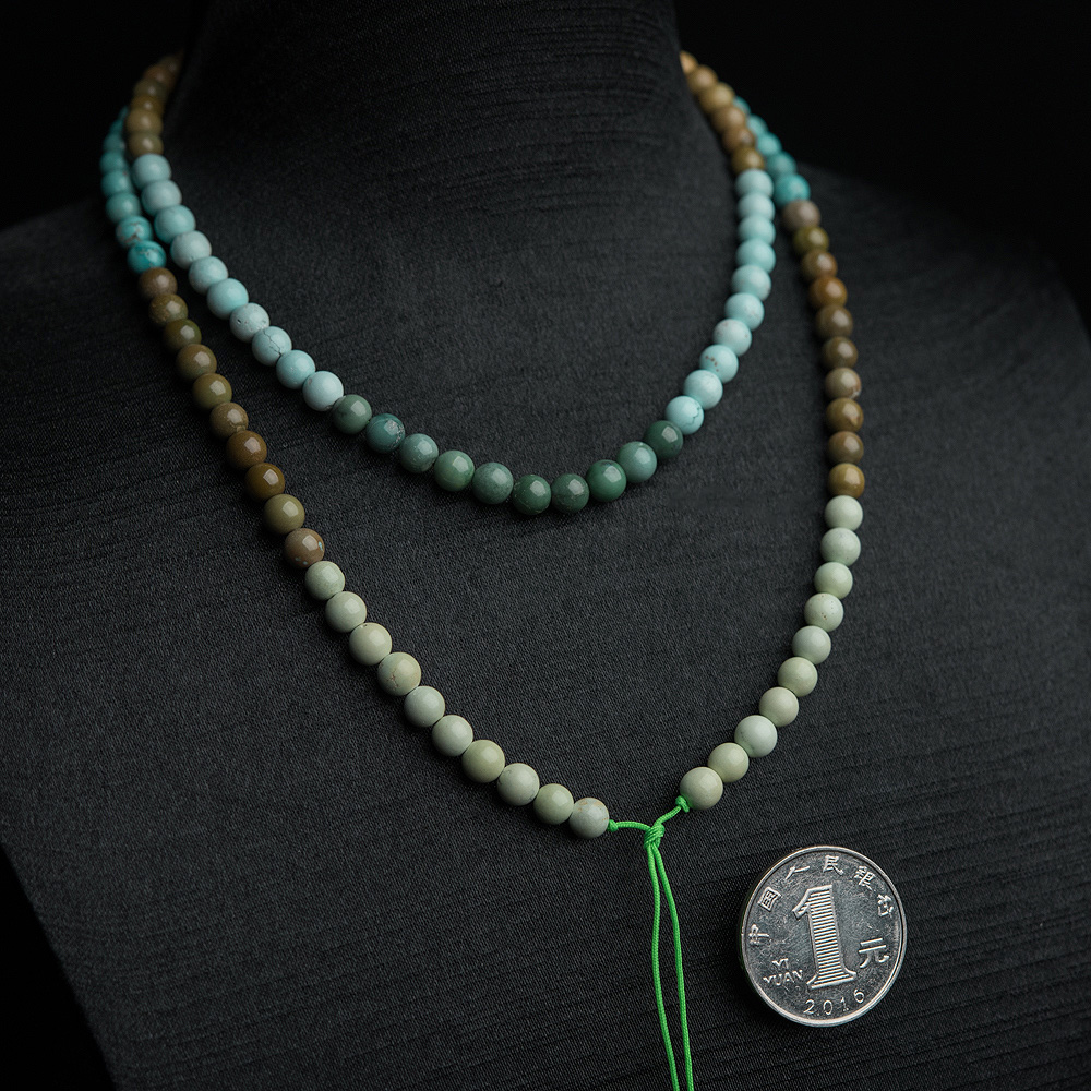 天然绿松石长链-红掌柜