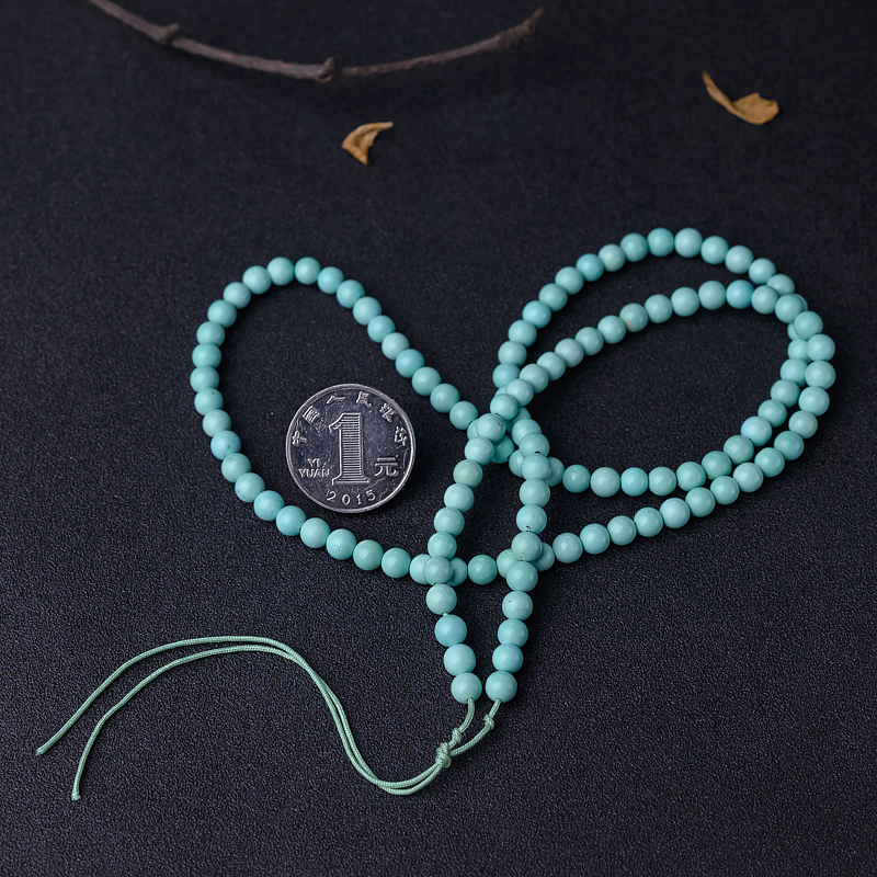 铁线绿松石珠链-红掌柜