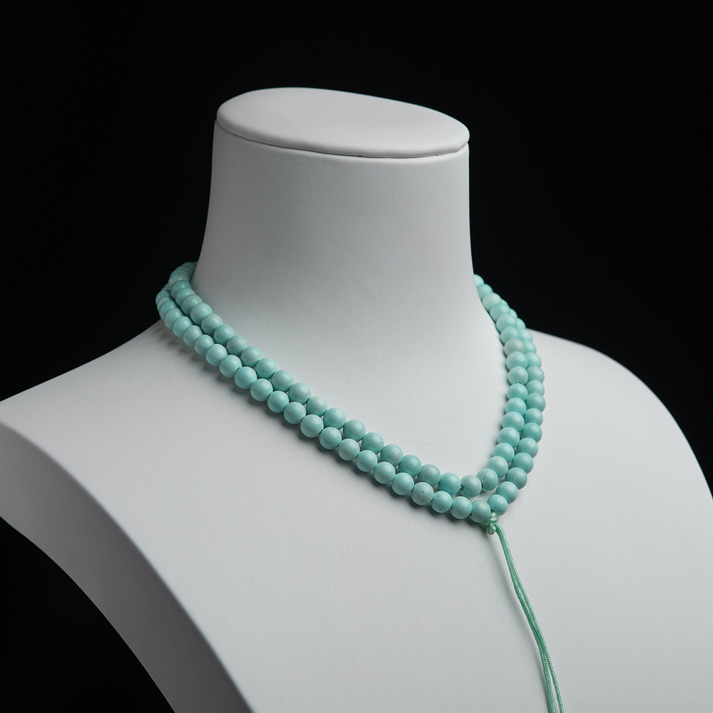 浅蓝绿松石珠链-红掌柜