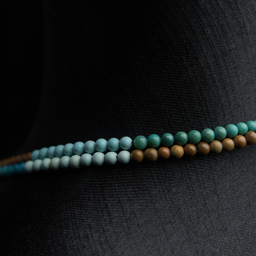 天然绿松石珠链-红掌柜