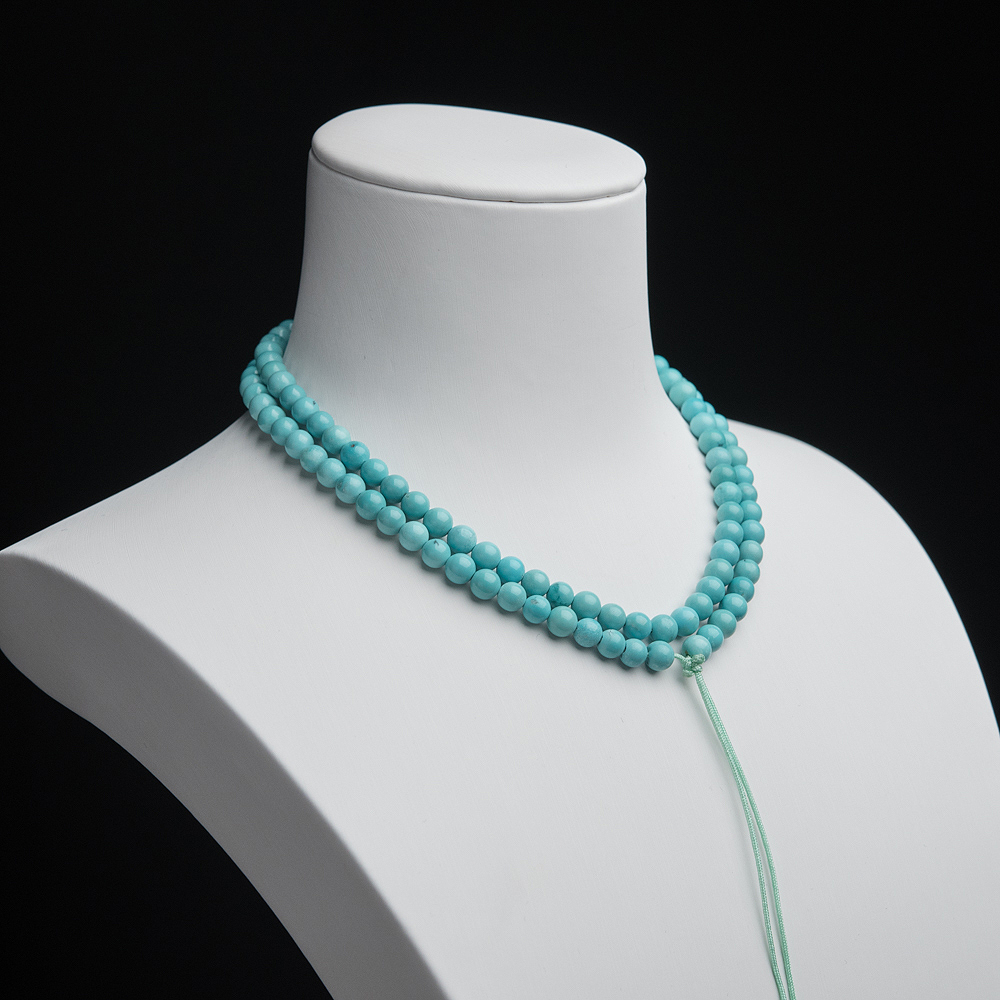 蓝绿松石珠链-红掌柜
