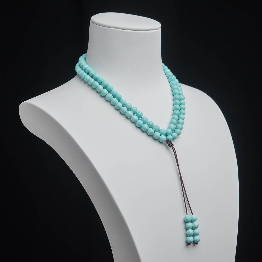 浅蓝绿松石珠链-红掌柜