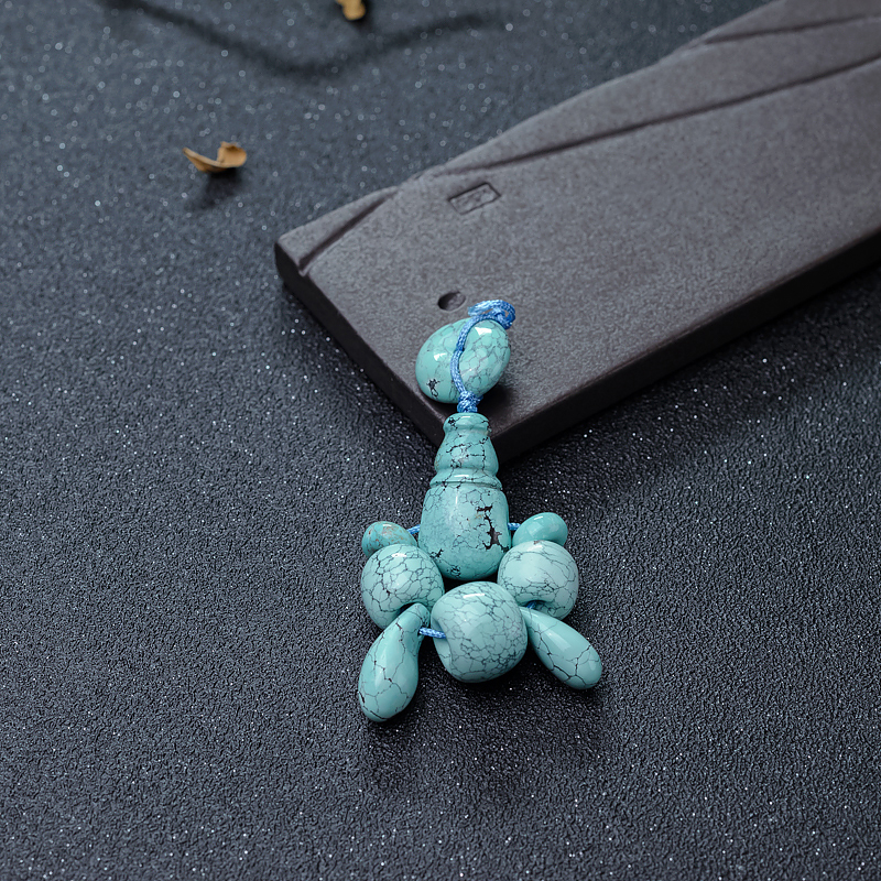 高瓷乌兰花绿松石配件套装-红掌柜