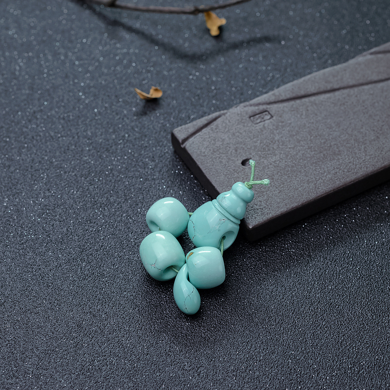 铁线蓝绿绿松石配件套装-红掌柜