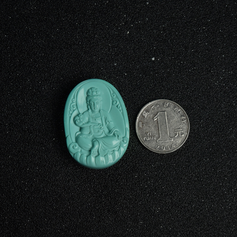 绿松石观音吊坠-红掌柜