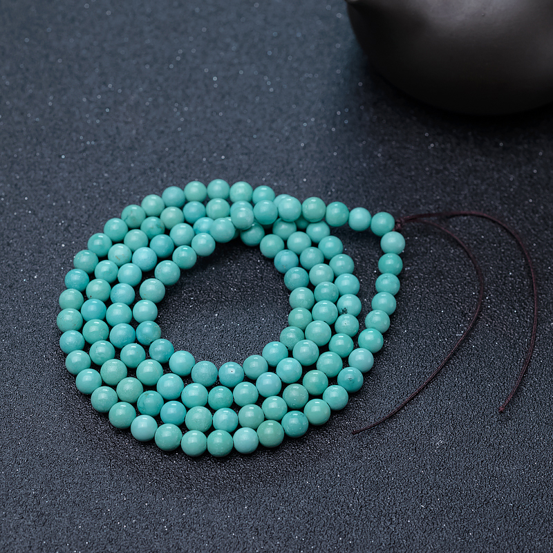 中高瓷铁线绿松石长链-红掌柜