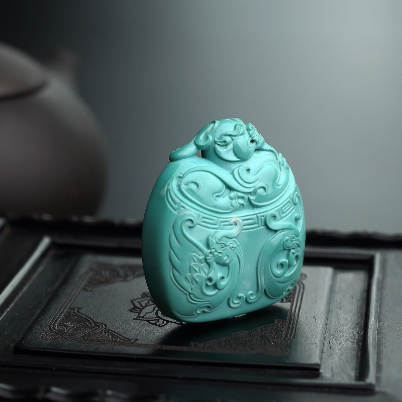 绿松石古龙凤-红掌柜