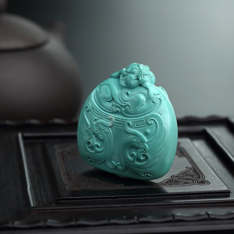 古龙凤吊坠-红掌柜