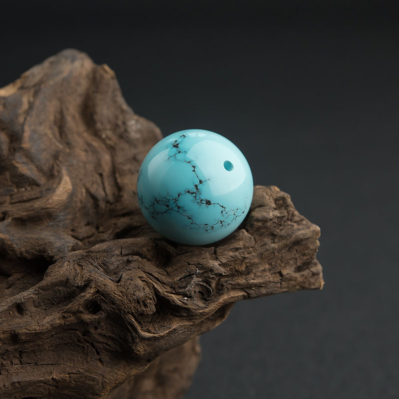 湖北绿松石圆珠-红掌柜