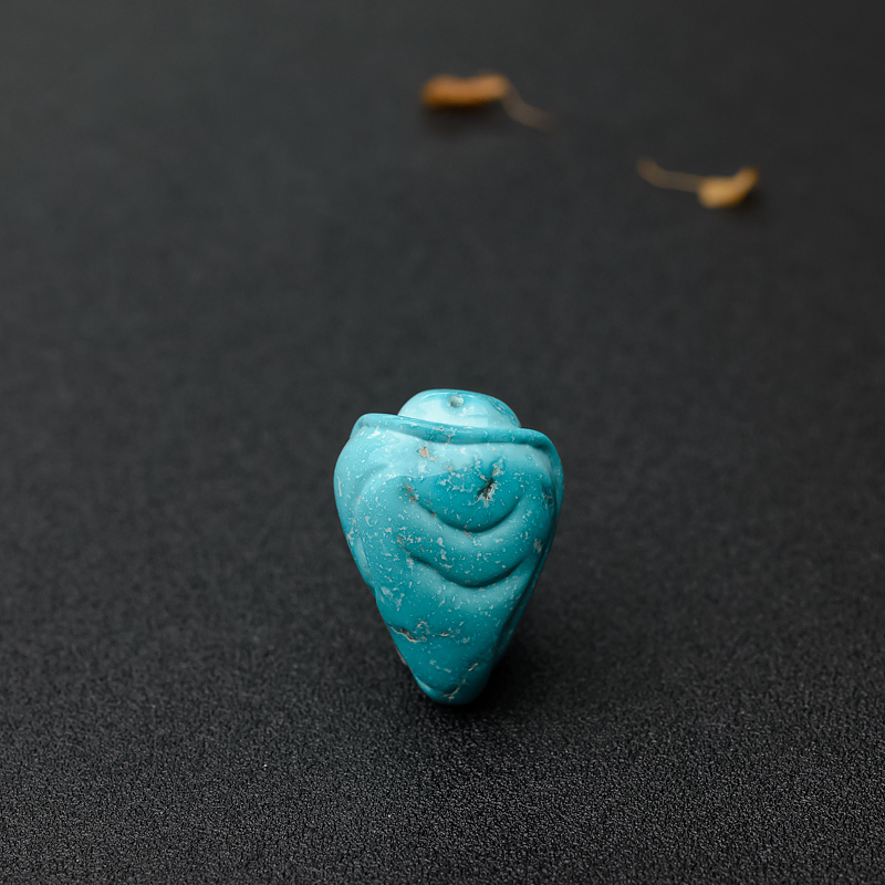 湖北天然蔚蓝绿松石佛吊坠-红掌柜