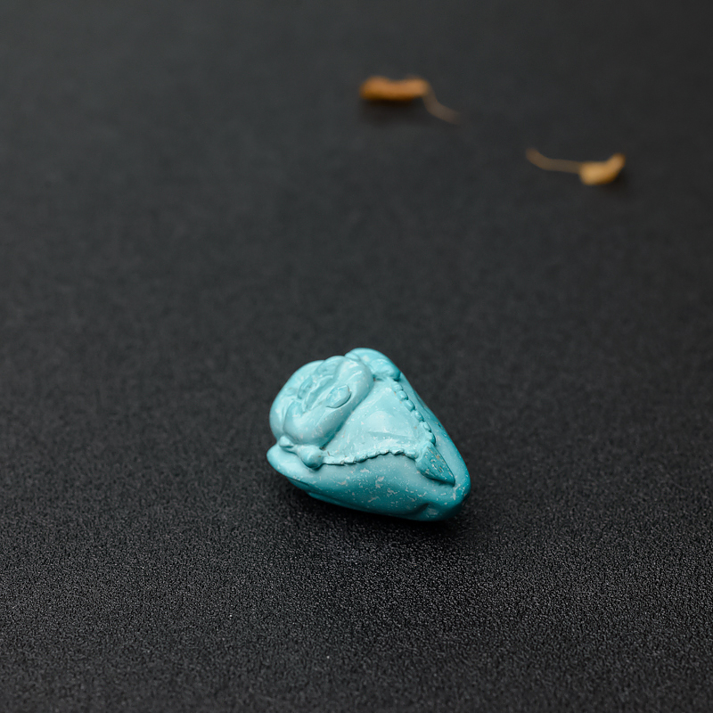 湖北天然绿松石佛吊坠-红掌柜