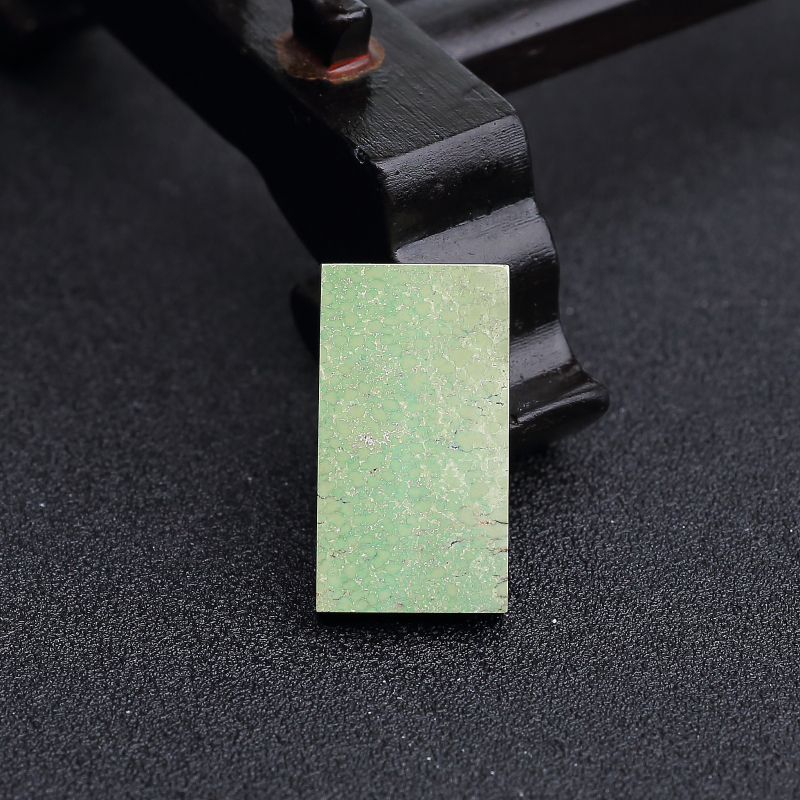 高瓷铁线黄绿绿松石无事牌吊坠-红掌柜