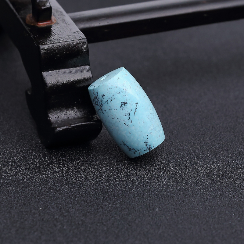 蓝绿松石桶珠-红掌柜