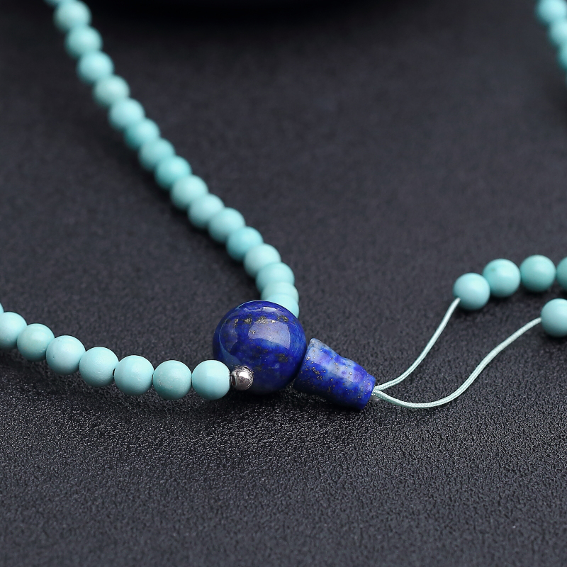 湖北天然高瓷绿松石项链-红掌柜