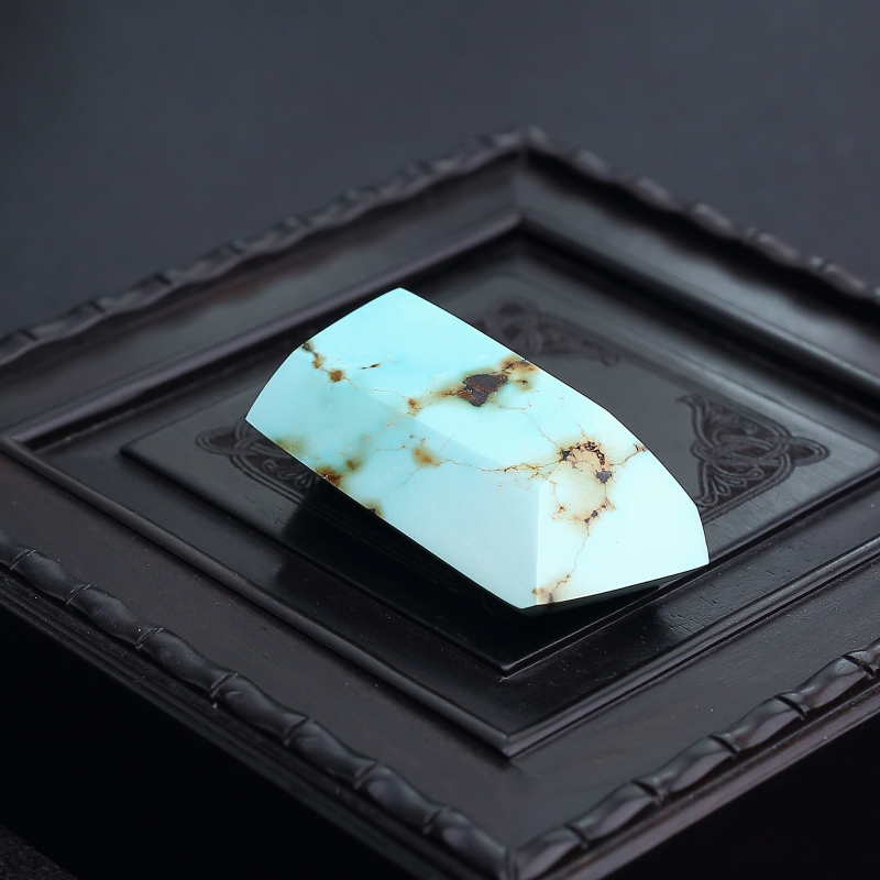 天然绿松石随形吊坠-红掌柜