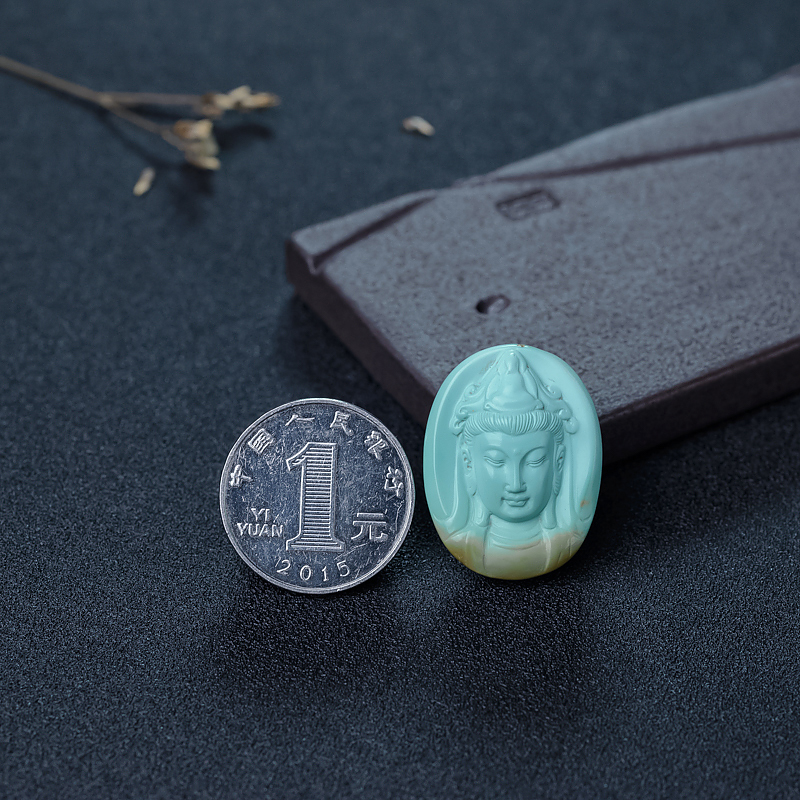 绿松石观音吊坠-红掌柜