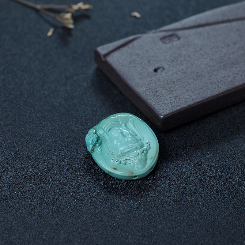 绿松石观音吊坠-红掌柜