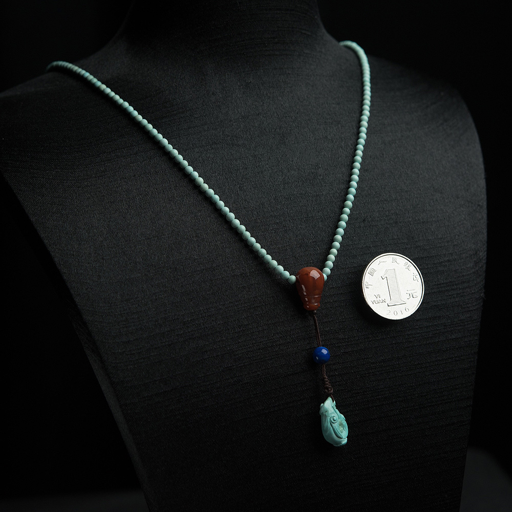 湖北绿松石项链-红掌柜