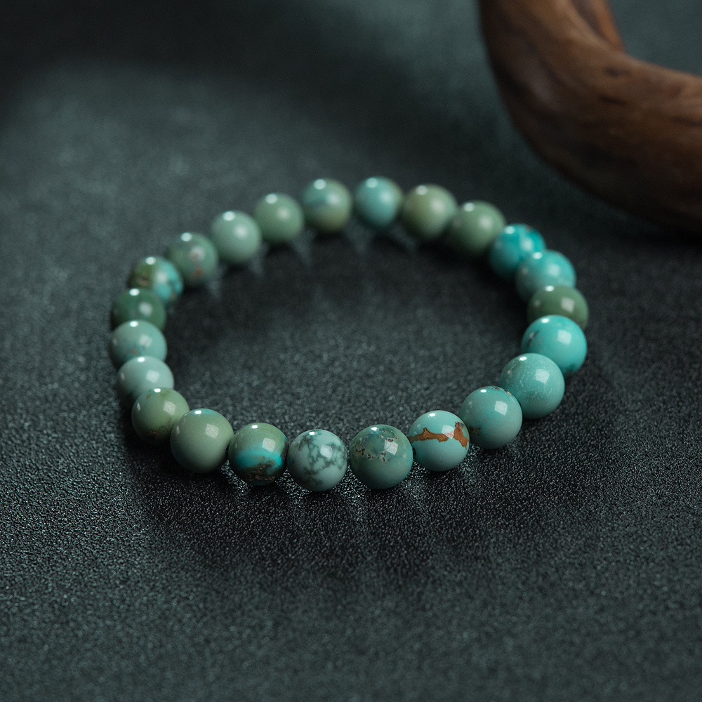 绿松石单圈手串-红掌柜